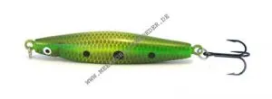 Lawson Bullet Wobbler 80mm 18g neon gr&uuml;n / gold mit Punkten