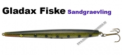 Sandgrävling 135mm 20g Schwarz / Goldgrün / Silber mit  Punkten