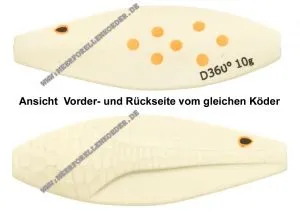 Kinetic / Westin D360° Inline 40mm 6g Ivory dot , Weiss mit Punkten