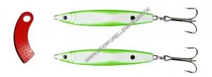 Ron Thompson Herring Master 68mm 18g Glow / Green 2er Pack + Line Clipper