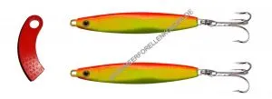 Ron Thompson Herring Master 78mm 28g Yellow / Orange 2er Pack + Line Clipper