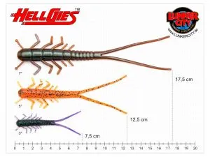 Lunker City Hellgies 75mm Red Shad 20 Stück