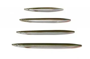 Savage Gear 3D Line Thru Sandeel 85 mm 11 g Black Silver