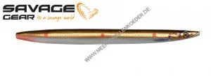Savage Gear 3D Line Thru Sandeel 125 mm 19 g Brown Copper Red UV Dots