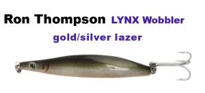 R.T. Lynx Wobbler 22g - 103 mm - gold/silver lazer