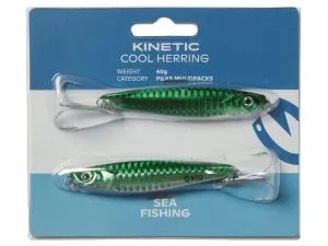 Kinetic Minipilker Cool Herring 2er Pack 75mm 25g Green / Silver Holo