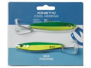 Kinetic Minipilker Cool Herring 2er Pack 75mm 25g Green / Yellow