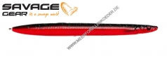 Savage Gear 3D SOFT Line Thru Sandeel 125 mm 20 g  Red n Black