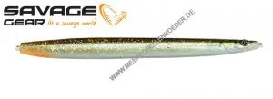 Savage Gear 3D SOFT Line Thru Sandeel 125 mm 20 g Motoroil UV