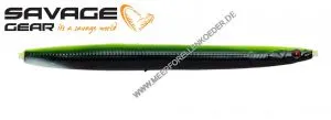 Savage Gear 3D SOFT Line Thru Sandeel 125 mm 20 g Black Yellow