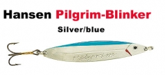 Pilgrim-Blinker 77 mm 14 g silver/blue , blau/silber