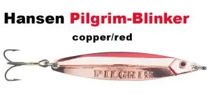 Pilgrim-Blinker 77 mm 18 g copper/red , rot/kupfer