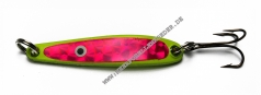 Flemmings Trumpf Blinker 60mm 12g fluo gelb rot Reflex