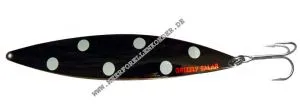 Grizzly Salar Gr. M 130mm schwarz mit weissen Punkten Polka pede
