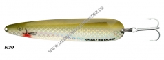 Grizzly Big Salmon 150mm weiss silber / olive Tobis