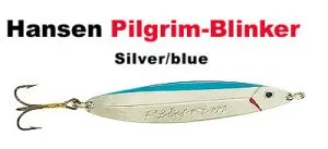 Pilgrim-Blinker 77 mm 22 g silver/blue ; blau/silber