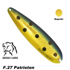 Grizzly Baltic Gr. L  140mm blau / gold / gelb mit schwarzen Punkten Patrioten