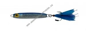 Mustad Norway " Dirty Harry " 50 mm 10 g blau / silber mit Federn