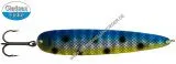 Gladsax ISMO Giant 195mm blau / silber / gelb Reflex mit Punkten Rückseite Kupfer