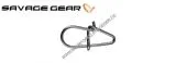 Savage Gear EggSnap Größe L 50 kg , Federstahl Einhänger und großem runden Auge