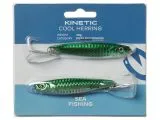 Kinetic Minipilker Cool Herring 2er Pack 75mm 25g Green / Silver Holo
