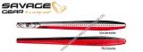 Savage Gear Line Thru Sandeel Nail 120mm 26g Black Red