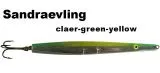 Sandgraevling - Clear-Green-Yellow - 16g