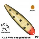 Grizzly Baltic Gr. L 140mm schwarz / weiss mit rotem Schwanz und Punkten ( Hvid Pop UV )