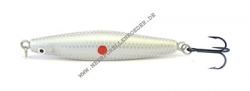 Lawson Bullet Wobbler 93mm 26g Weiss Silber mit rotem Punkt