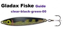 Guide-Wobbler - 20g - black - clear/green - black dots