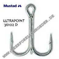 Mustad Ultrapoint Drillingshaken silber 10 Stück Gr.6