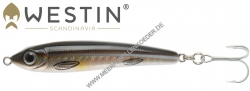 Seatrout Wobbler 84mm 13g RA Tobis , schwarz / silber reflex