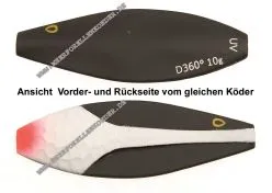 Kinetic / Westin D360° Inline 40mm 6g Jing Jang , Schwarz / Weiss