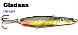 Gladsax Snaps Blinker - 30g - Schwarz / Gold mit rotem Schwanz