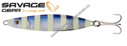 Savage Gear Psycho Sprat 73mm 35g Blue Glow Zebra