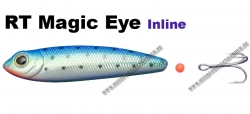 Magic Eye Inline 100 mm 12 g blue/silver mit schwarzen Punkten