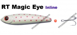 Magic Eye Inline 100 mm 12 g Pearl weiß/rote Punkte