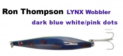 R.T. Lynx Wobbler 103 mm 26 g dark blue red/black dots