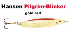 Pilgrim-Blinker 77 mm 18 g gold/red , rot/gold