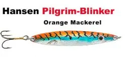 Pilgrim-Blinker 77 mm 14 g orange/gold makerel ohne blauem Streifen !!!!