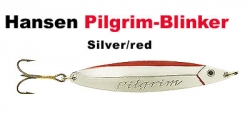 Pilgrim-Blinker 77 mm 22 g silver/red ; rot/silber