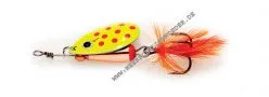 Kinetic Frille Spinner Gr.1 6,5g 48mm kupfer / fluo gelb mit Reizfeder