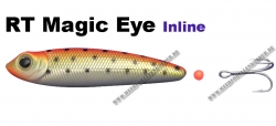 Magic Eye Inline 72mm 16g rot/gelb mit schwarzen Punkten
