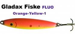 Fluo Wobbler 90mm 20g Fluo Rot/Fluo Gelb