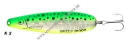 Grizzly Spoon Gr. L 140mm gr&uuml;n / silber / fluogelb Kavassen UV