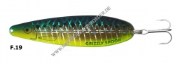 Grizzly Spoon Gr. L  140mm blaugrün / gold / fluogelb Mossa