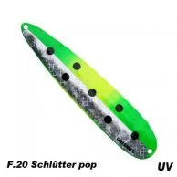 Grizzly Grismo 150mm fluogr&uuml;n / fluogelb / silber mit schwarzen Punkten