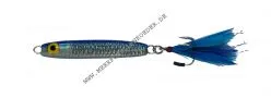 Mustad Norway " Dirty Harry " 50 mm 10 g blau / silber mit Federn